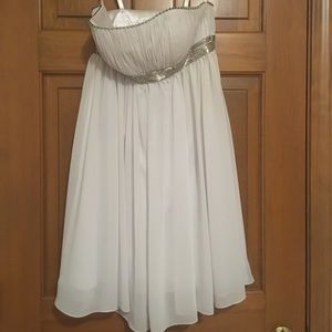 Strapless White Dress- Women’s 0